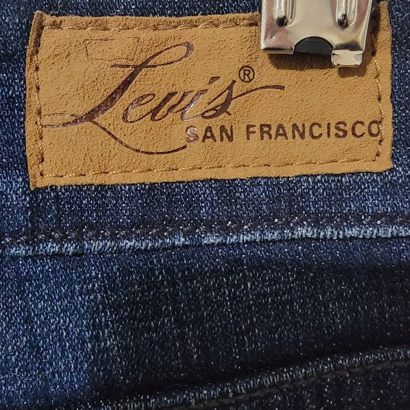 levi demi curve classic jeans womens 10M in blue - Picture 5 of 5